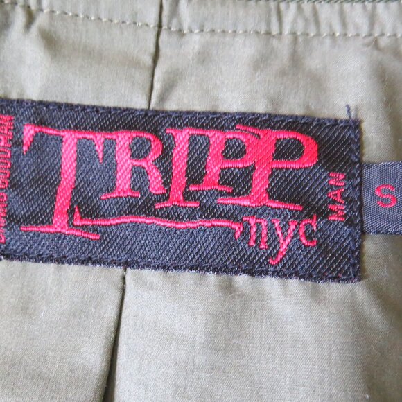 Tripp NYC Cotton Jacket Pockets Button Closure Lined SIZE Small Military Green - Picture 6 of 8